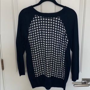 J. Crew Checker Blouse